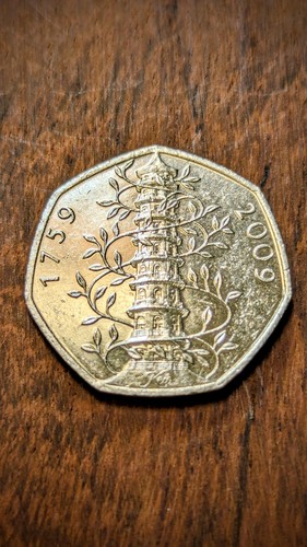 2009 kew gardens 50p - kew, coin