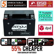 YTX9-BS - Atom Maintenance Free Battery for Lexmoto LXR 125 18-