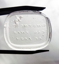 Clear Glass Rebus Intaglio