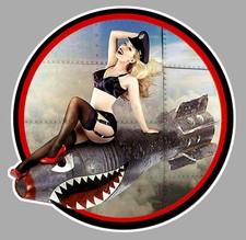 PINUP BOMB NOSE ART WW2 DUB
