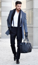 Mens Leather Holdall GYM Business Travel Vascular Wear Bag NEW RRP £129.99 Black