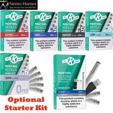 Ok Vape Menthol Cartomizer Refills+ Opt Starter Kit | Ten 10 motives Alternative