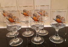 SIX VINTAGE DEMA GLASS