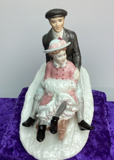 Vintage Coalport Bone China Figurine  “Winters Frolic” (17.5cm tall)