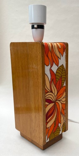 Vintage wooden table lamp - vintage,