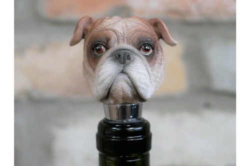Dog wine bottle - dog, stopper