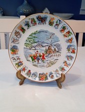 Coalport Christmas Advent Collectable Plate 1st December To 25th 9” Diameter