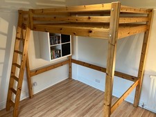 Ikea STORA Loft Bed - pine, used with some superficial scratches, no mattress