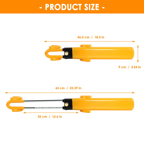 Car steering wheel lock - wheel, heavy