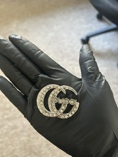 1x Silver metal diamanté