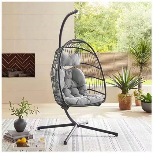 Hanging rattan egg chair with - rattan,