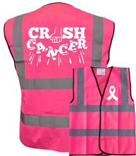 Crush Cancer Logo Hi Vis Pink