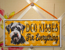 Schnauzer Dog Sign Hanging