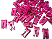 Lego 2x Technic, Axle and Wire Connector Magenta 49283 NEW 
