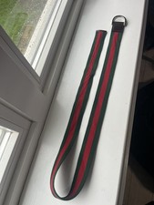 Gucci Web Stripped Belt