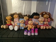 Cabbage Patch Kids Bundle Of 8 Dolls Newborn Furst Edition Twinkle Toes Cornsilk
