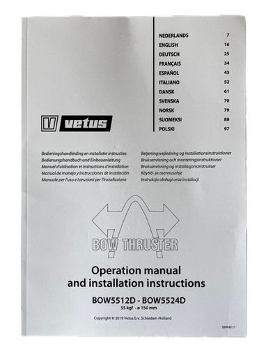 Vetus bow thruster - owners, /