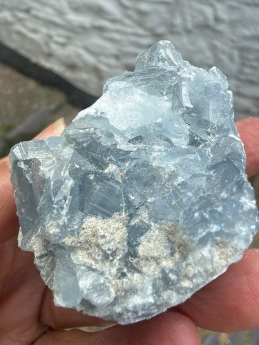 Celestite crystal geode - celestite,