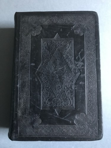 1874 cambridge bible embossed - cambridge, bible;