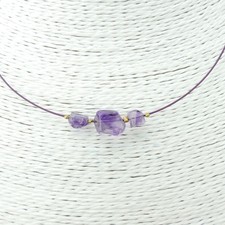 Amythest Handcrafted Wire