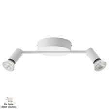 New IKEA KRUSNATE White Ceiling Spotlight with 2 Adjustable Spots Modern Light