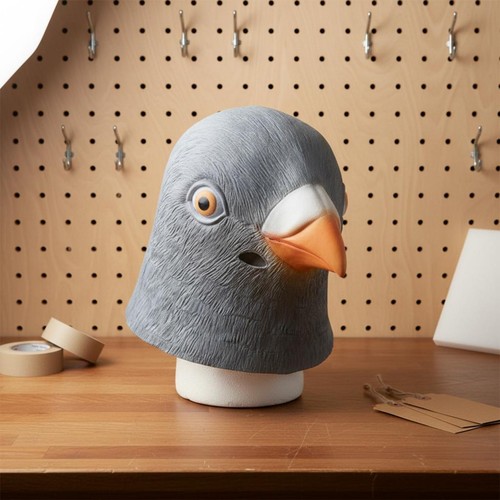 Full head pigeon mask - full,