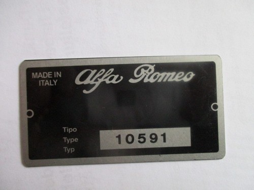 Nameplate alfa romeo shield - romeo,