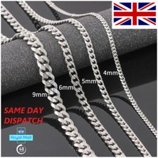 Mens Boys Curb Chain 18"-26"