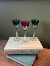 Val St Lambert Liqueur Glasses