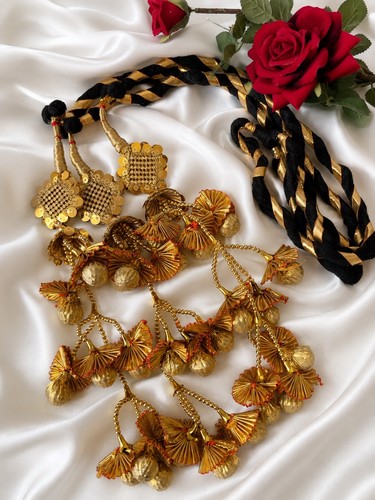 Indian hair accessory gold - hair,