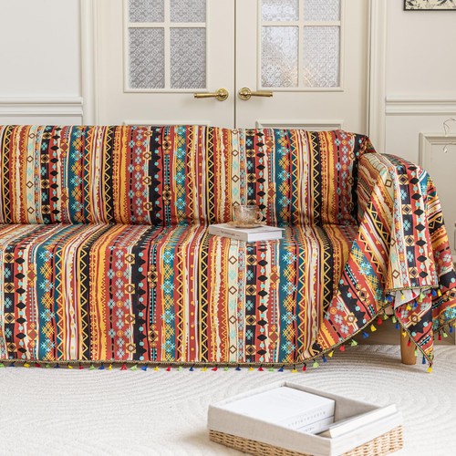 Boho couch cover with - boho,