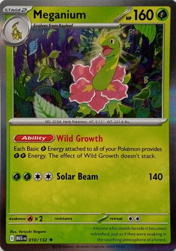 010 132 meganium rare - 010/132,