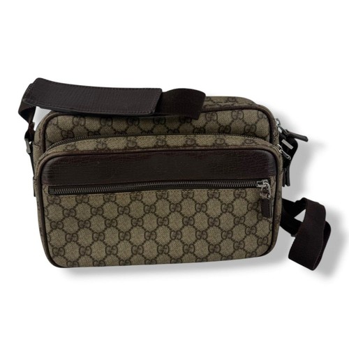 Gucci supreme beige crossbody - gucci,