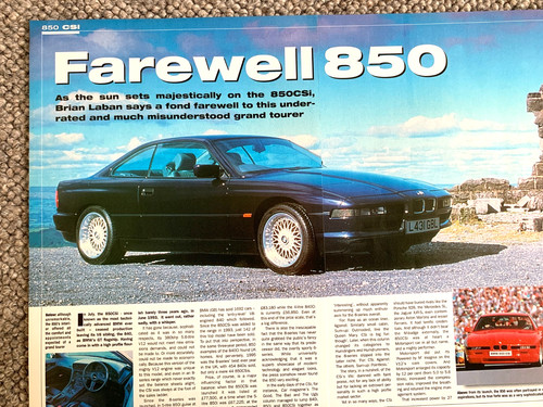 Bmw 850 csi e31 farewell - csi,