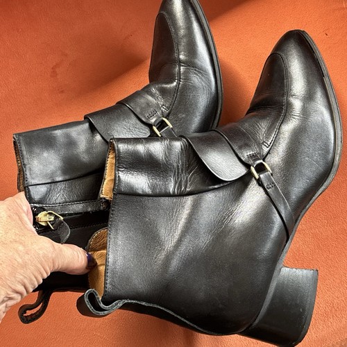 Whistles black leather ankle - black,