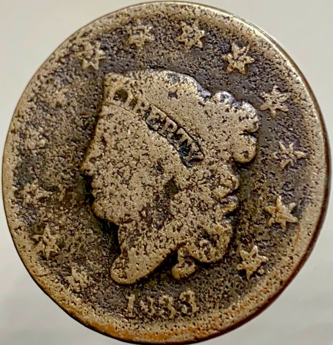 1833 copper large cent united - large,