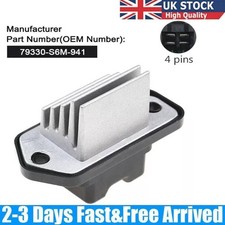 Blower Fan Motor Heater Resistor 79330S6M941 For Honda Civic Accord Acura RSX TL