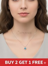 925 Sterling Silver Blue