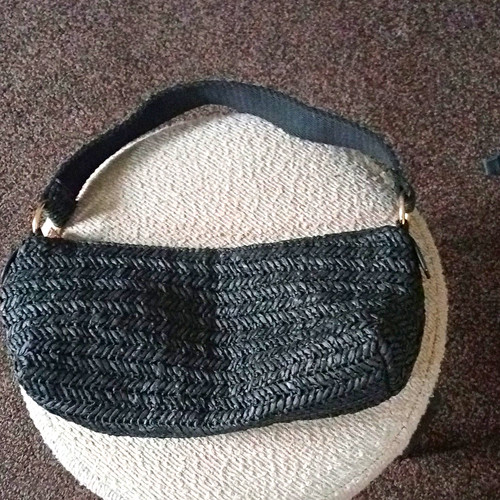 Primark black woven straw - primark,