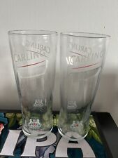 2 x Brand New Genuine Carling Lager Pint Glasses - 2014 Edition - Man Cave