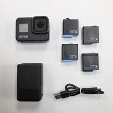 GoPro Hero 8 Action Camera with 4 Batteries and charger.