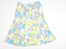 Per Una Women's Multicoloured Floral A-Line Midi Skirt