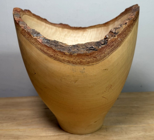 Hand carved wooden bowl - wooden, /