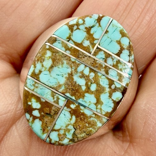 Navajo number turquoise - number, 8