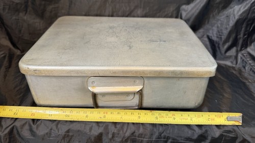 Vintage aluminium catering tin - catering,