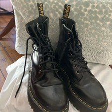 Doc Martin Black Leather Boots Ladies Marlens