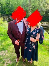 Burgundy Frencheye Dinner Suit