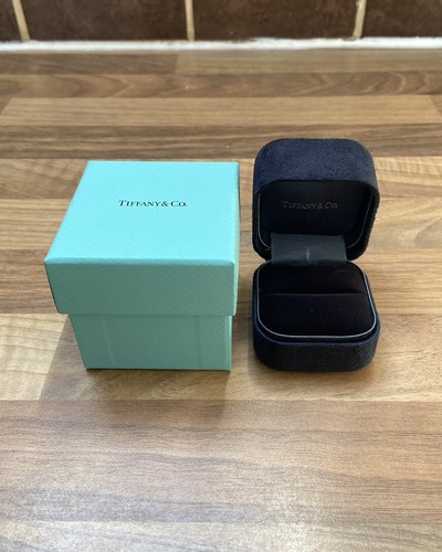 Tiffany velvet ring box - &,