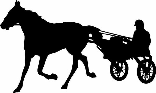 Large horse cart wall art - large,