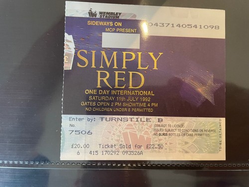 Simply red ticket and info - ticket,
